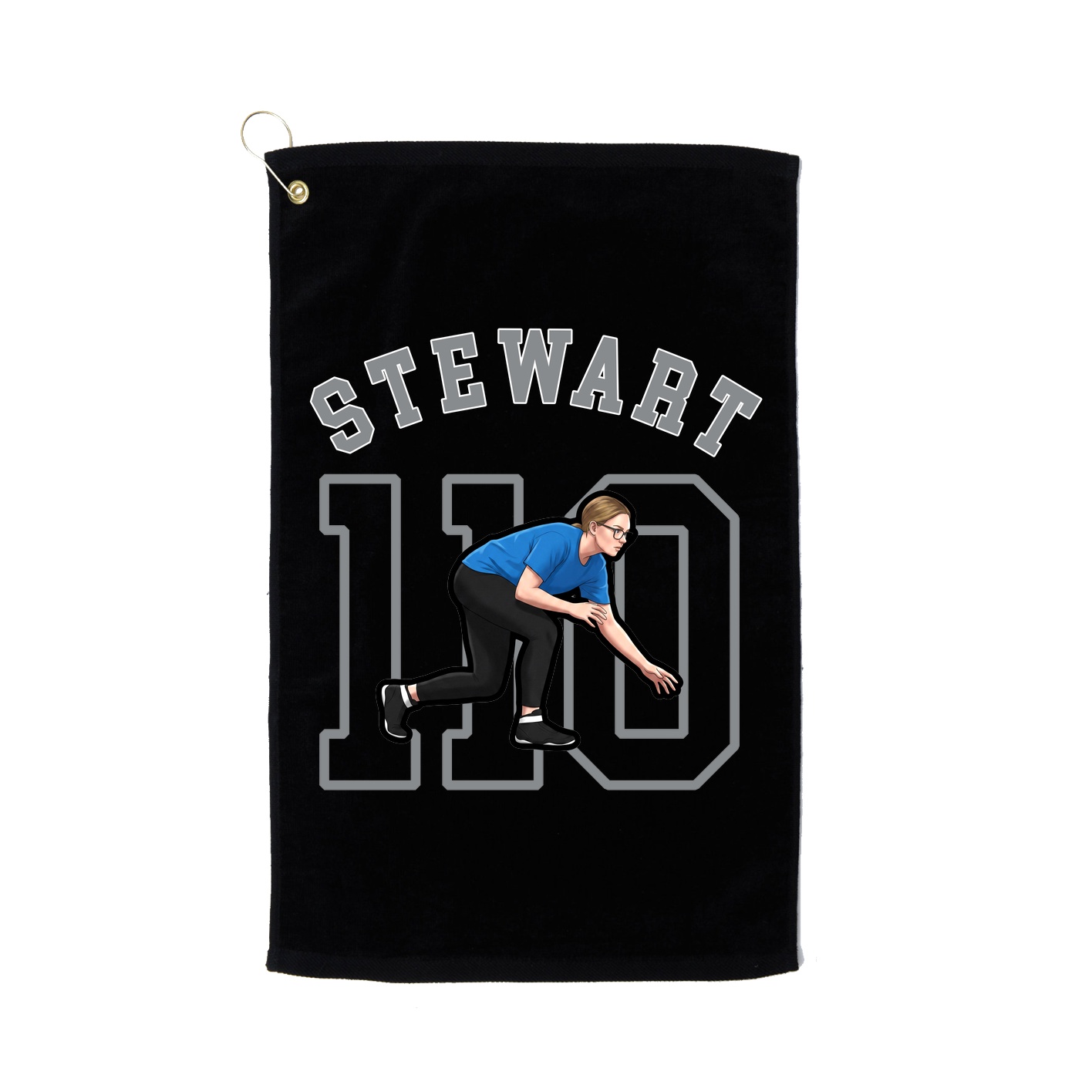 Golf Towel — Shirsey Arch in Black