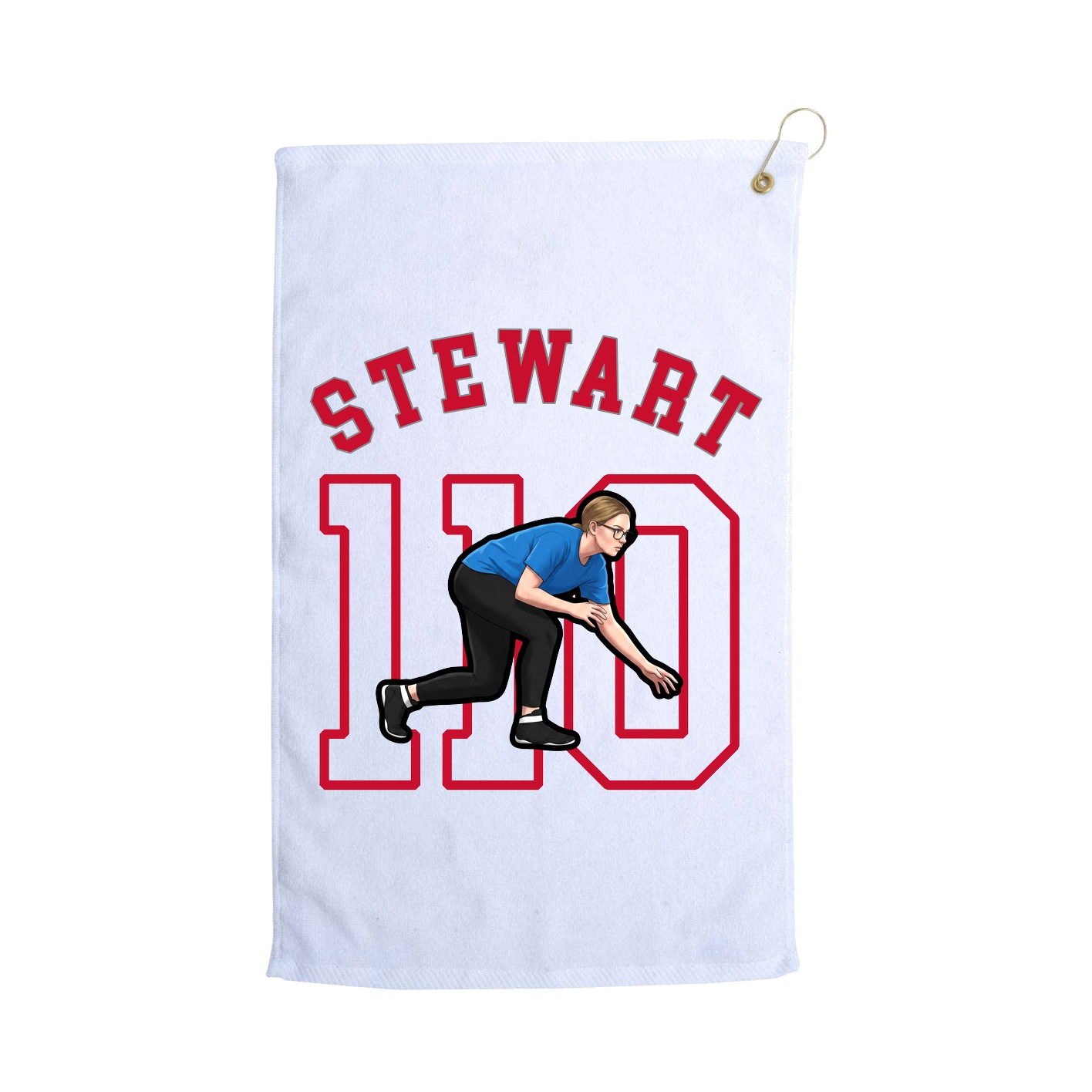 Golf Towel — Shirsey Arch in White