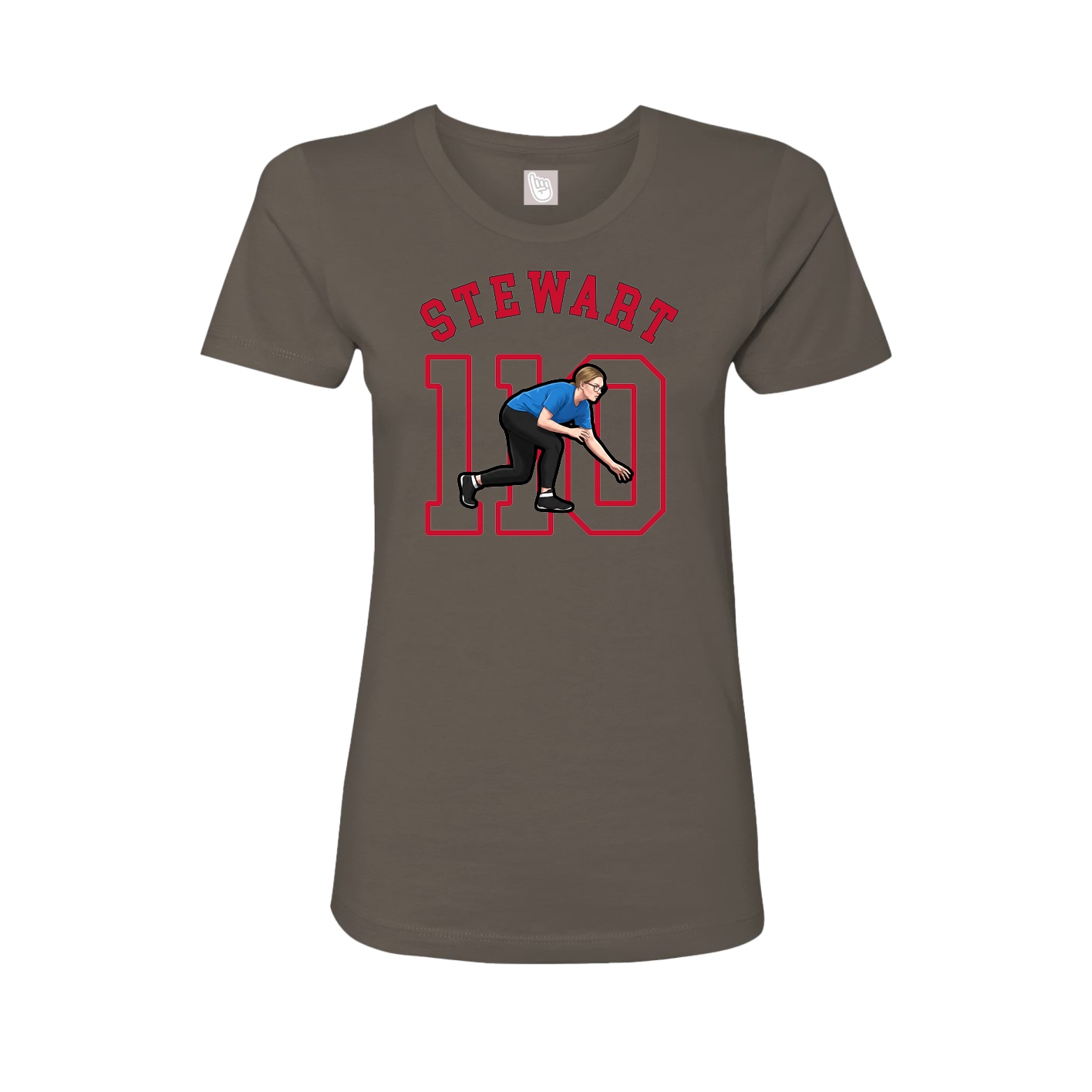 Fitted Women's Tee — Shirsey Arch in Grey