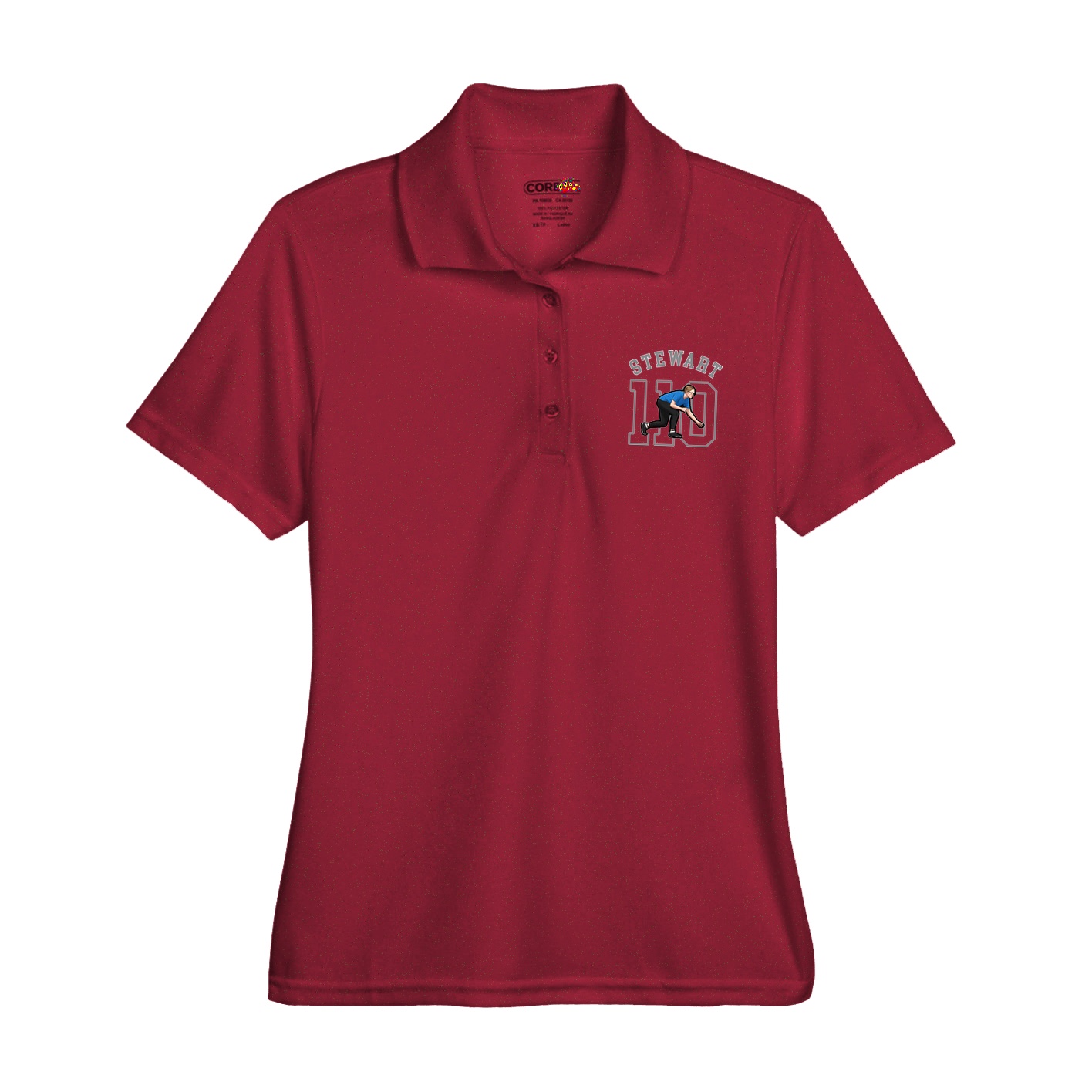 Womens Performance Polo — Shirsey Arch in Red