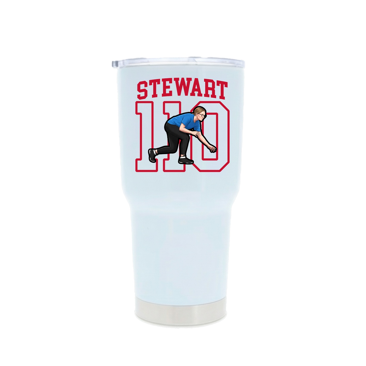 30oz Stainless Steel Tumbler — Shirsey in White