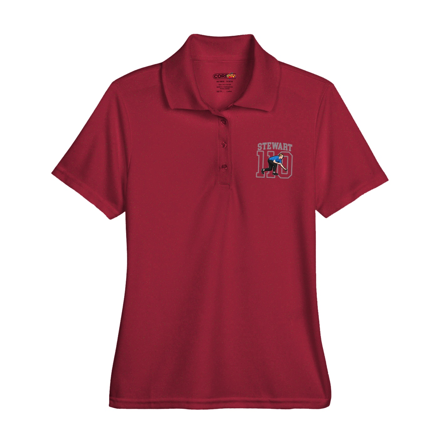 Womens Performance Polo — Shirsey in Red