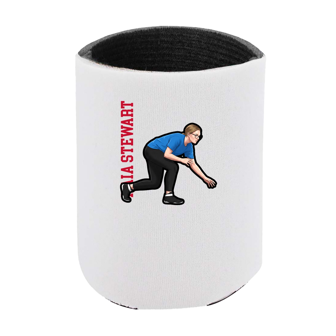 Can Holder — Name Vertical in White