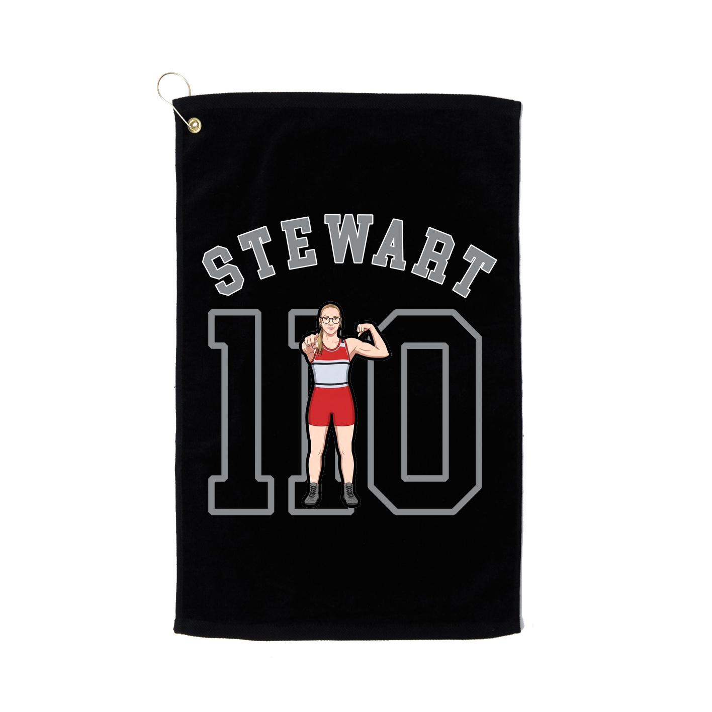 Golf Towel — Shirsey Arch in Black