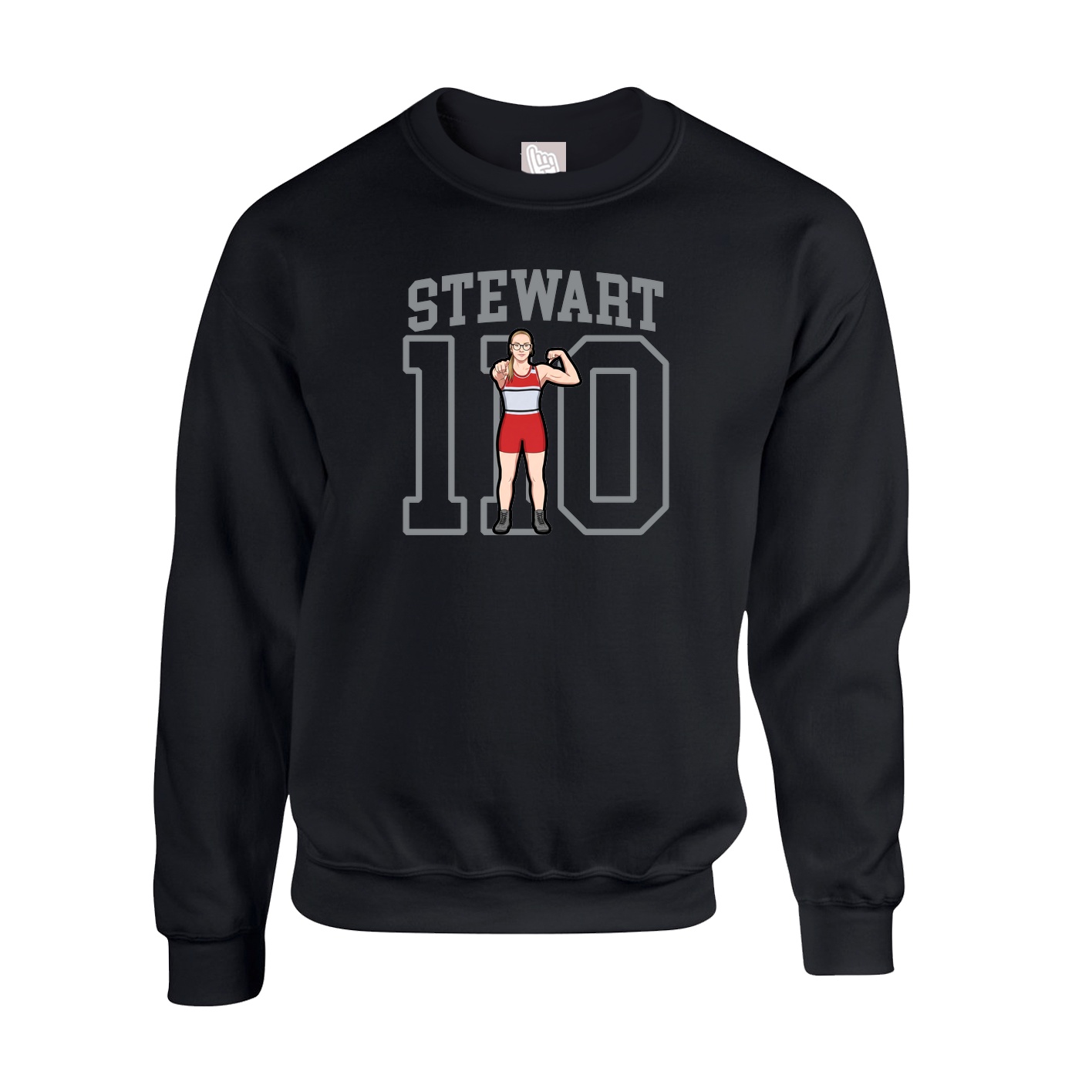 Fleece Crew — Shirsey in Black
