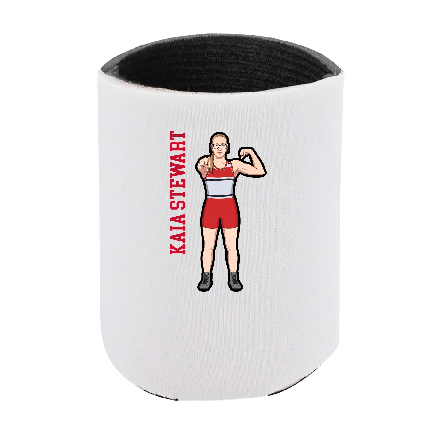 Can Holder — Name Vertical in White