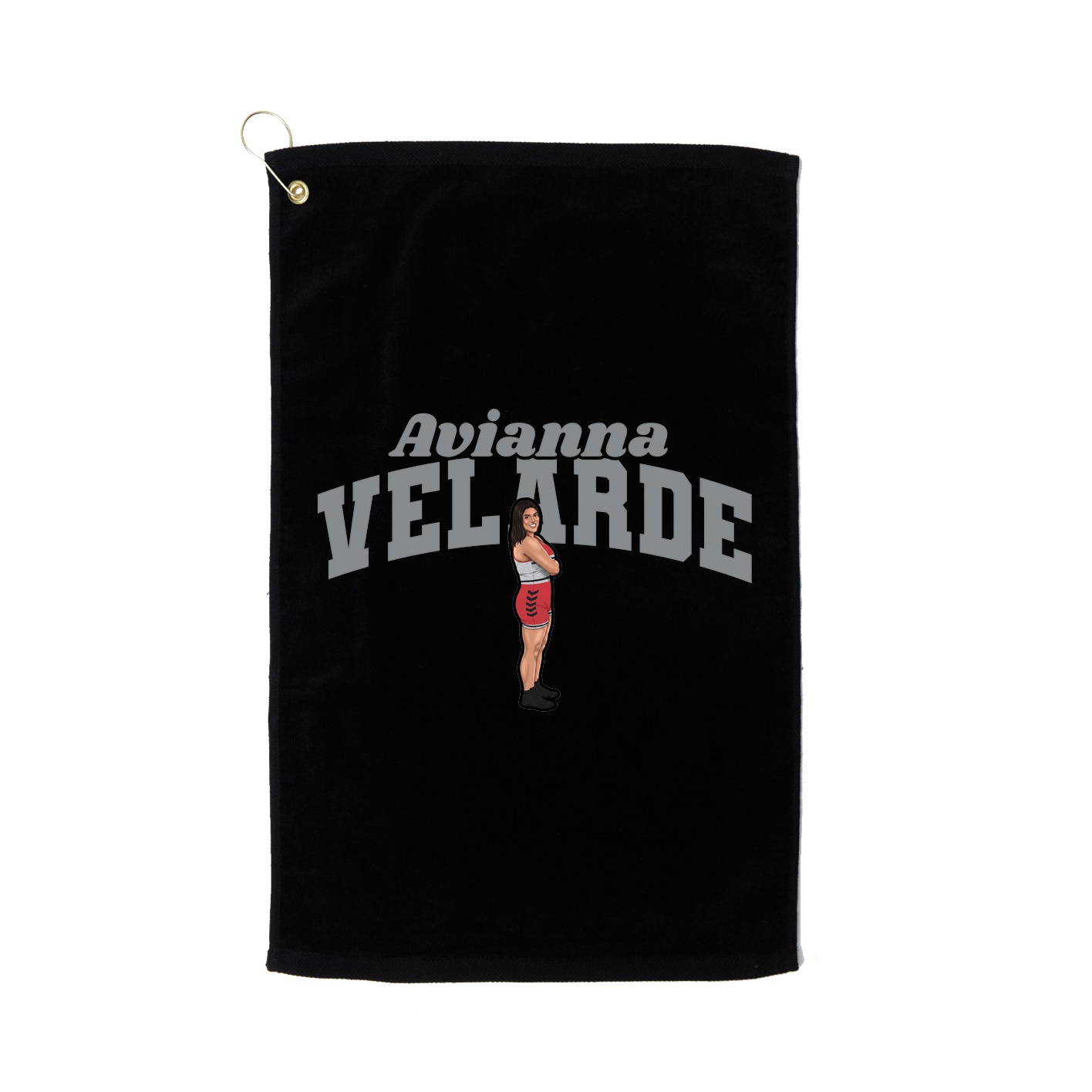 Golf Towel — Signature Arch in Black