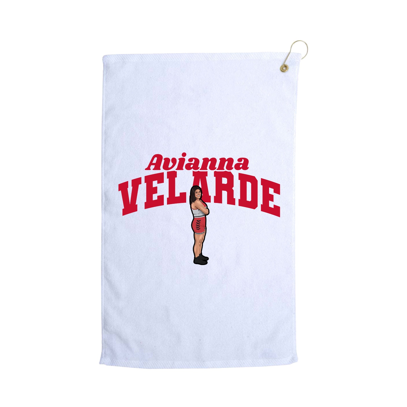 Golf Towel — Signature Arch in White