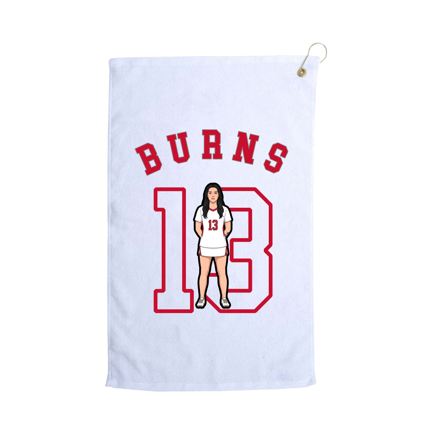 Golf Towel — Shirsey Arch in White