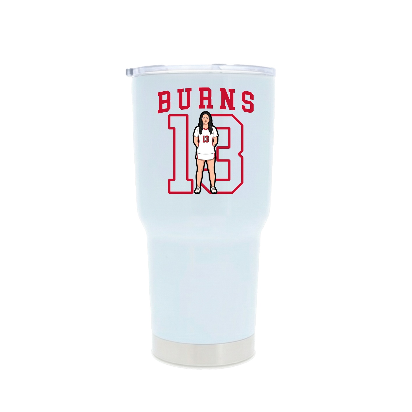 30oz Stainless Steel Tumbler — Shirsey in White