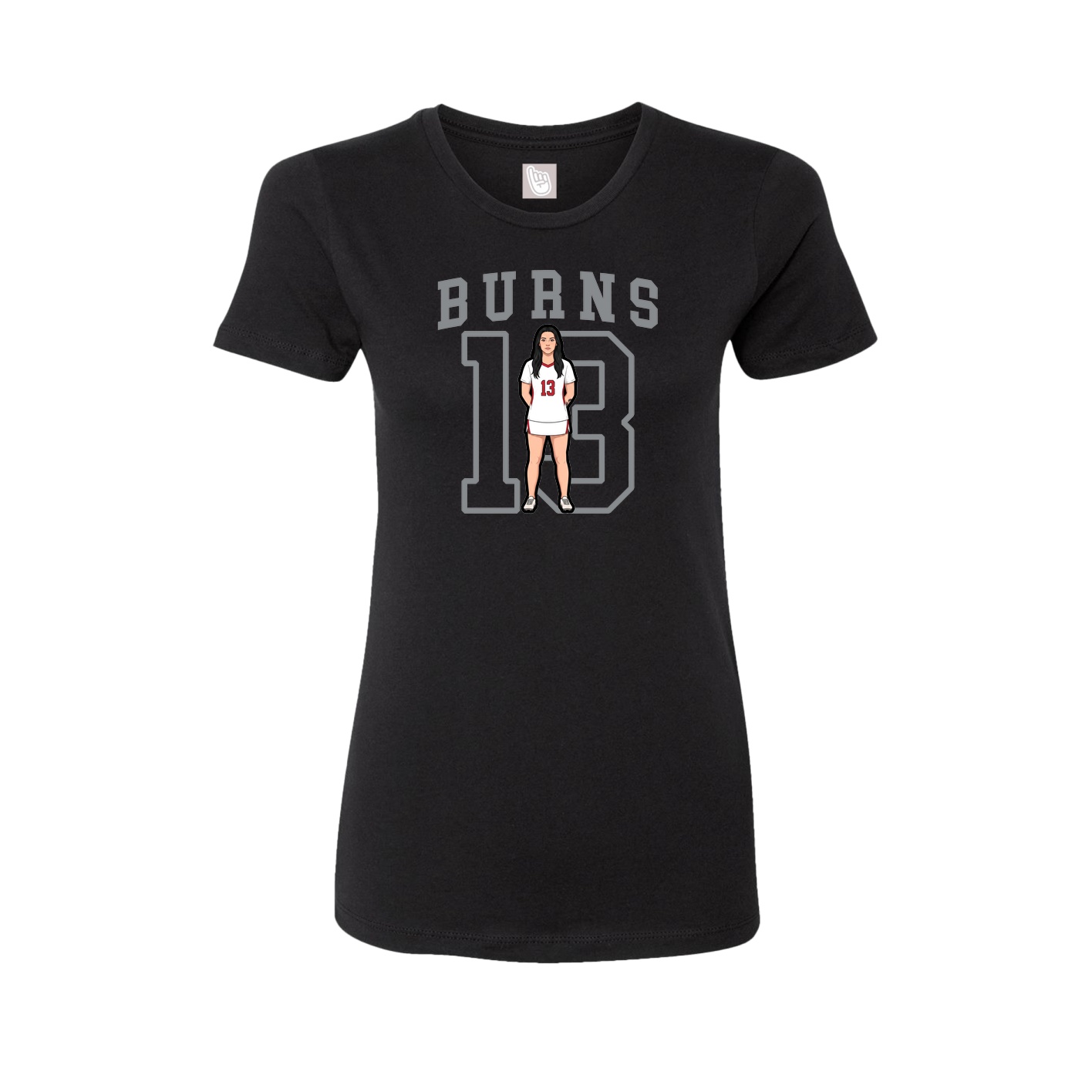 Fitted Women's Tee — Shirsey in Black