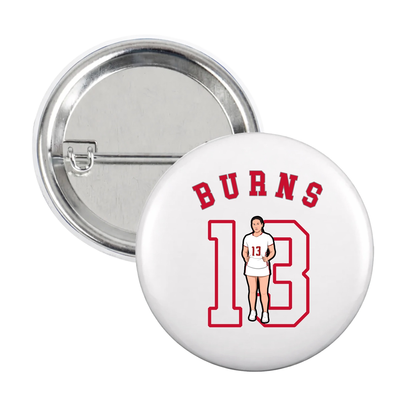 Game Day Button — Shirsey Arch in White