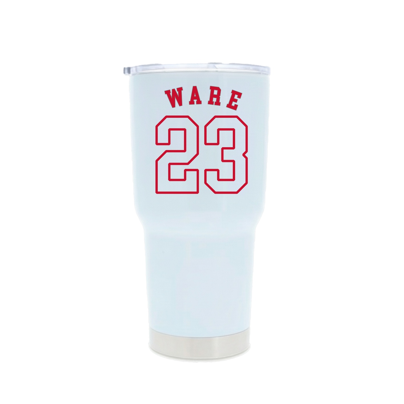 30oz Stainless Steel Tumbler — Shirsey Arch in White