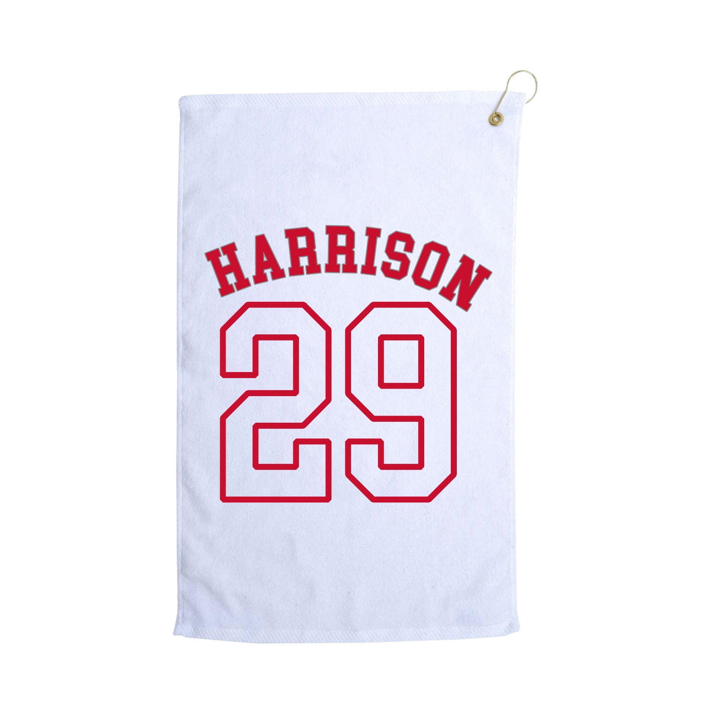 Golf Towel — Shirsey Arch in White