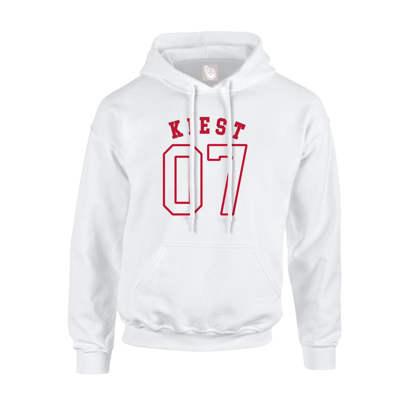 Youth Hoodie — Shirsey Arch in White