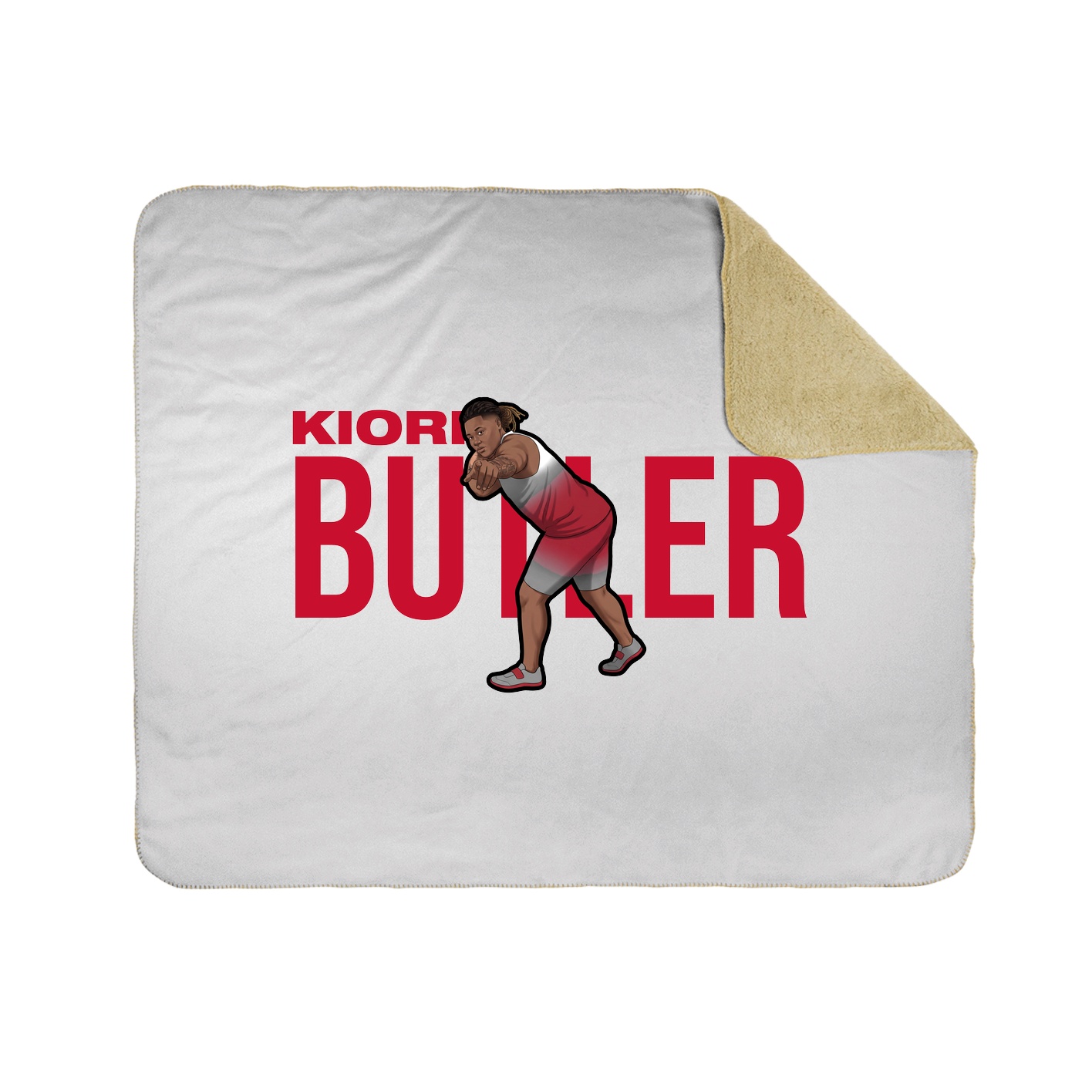 Throw Blanket — Player Name in White
