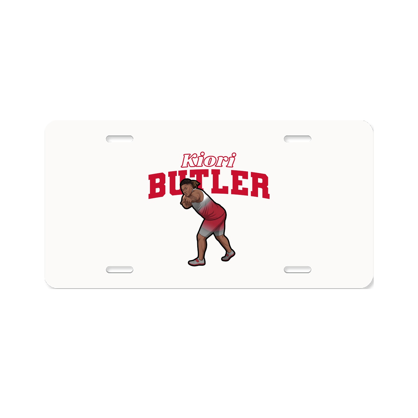 License Plate — Name Arch in Classic