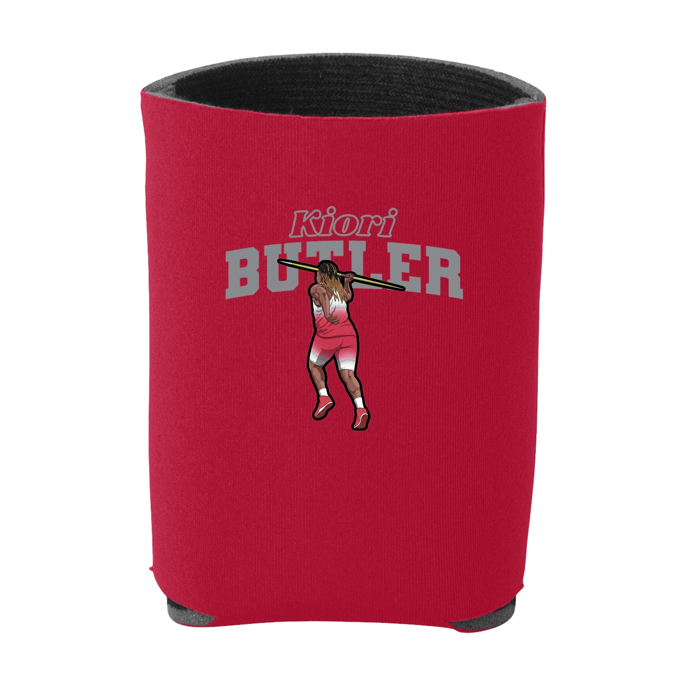 Can Holder — Name Arch in Red