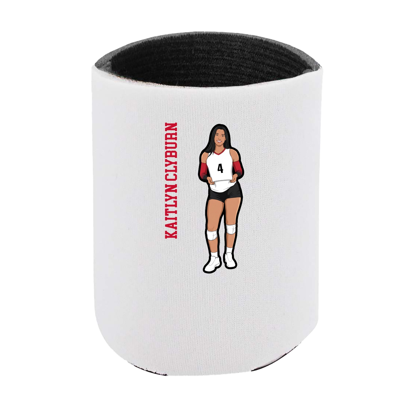 Can Holder — Name Vertical in White