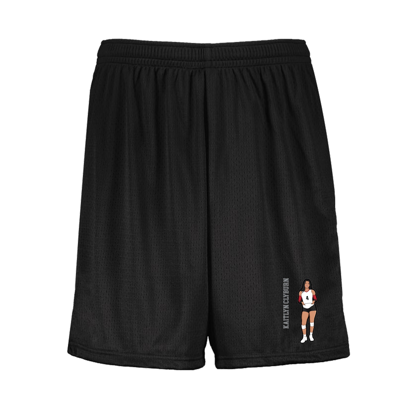 Shorts — Name Vertical in Black