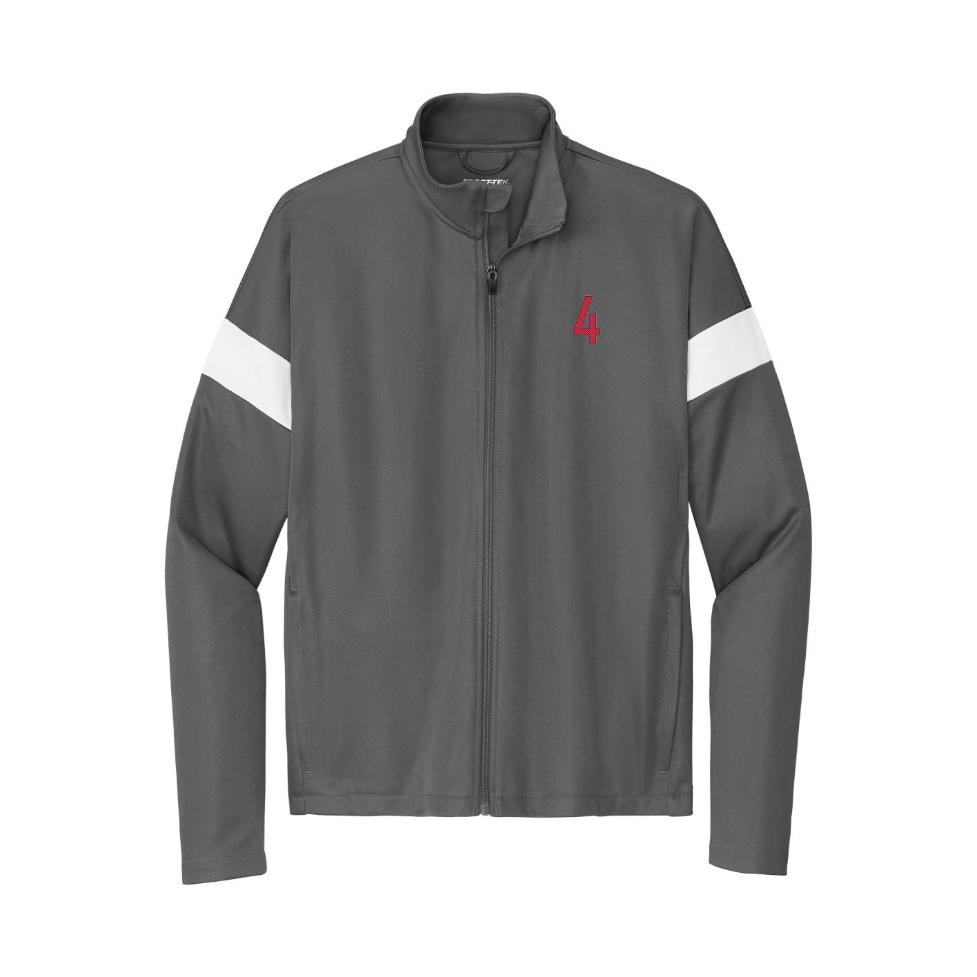 Team Travel Full-Zip Jacket — Front Shirsy in Gray/White
