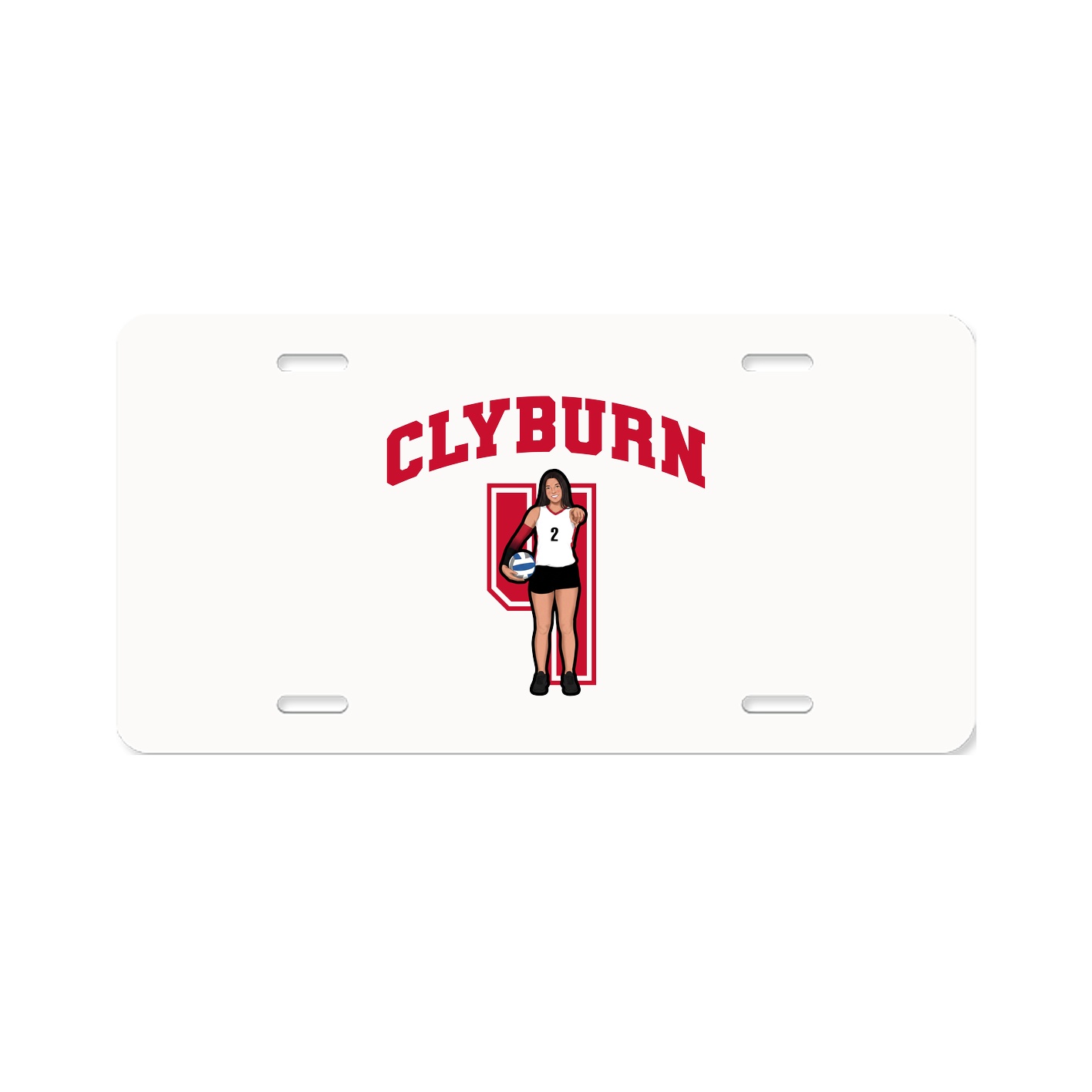 License Plate — Number in Classic