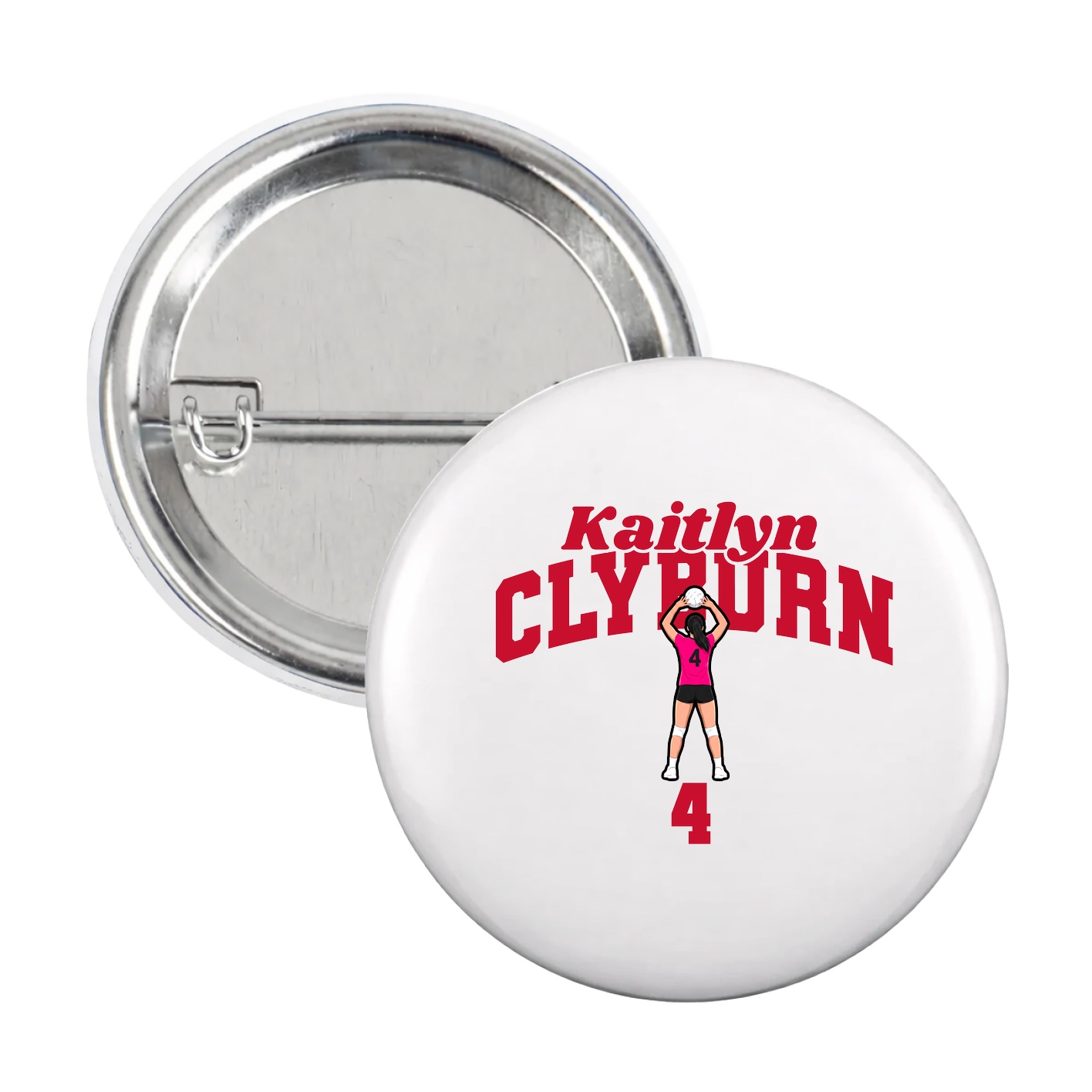 Game Day Button — Signature Arch in White