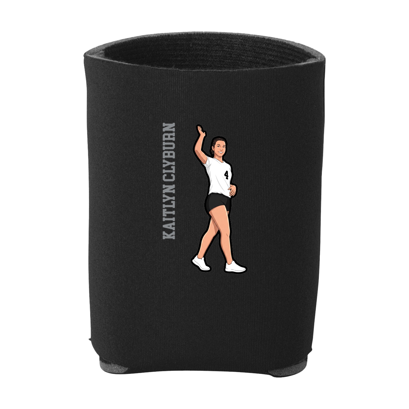 Can Holder — Name Vertical in Black