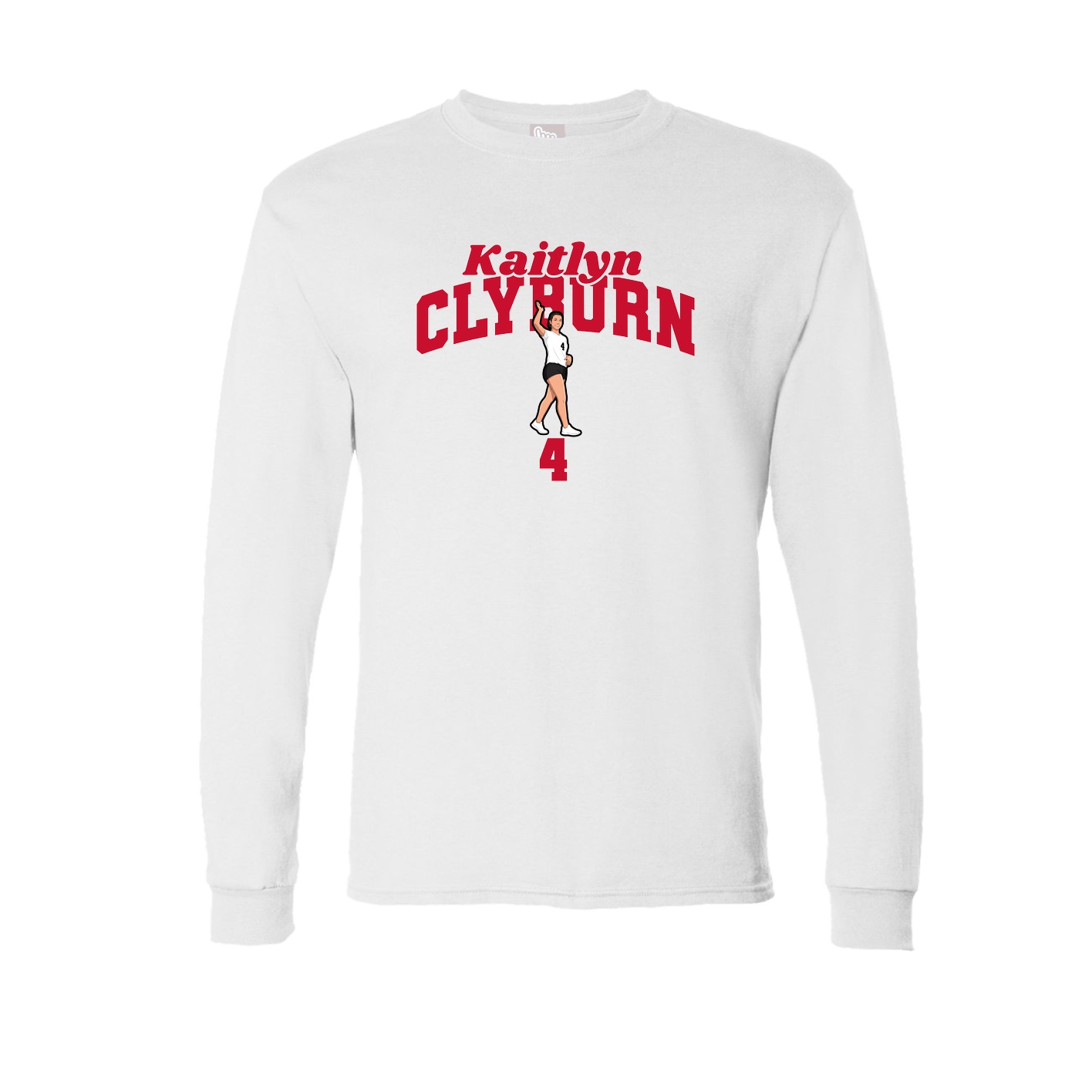 Long Sleeve Tee — Signature Arch in White