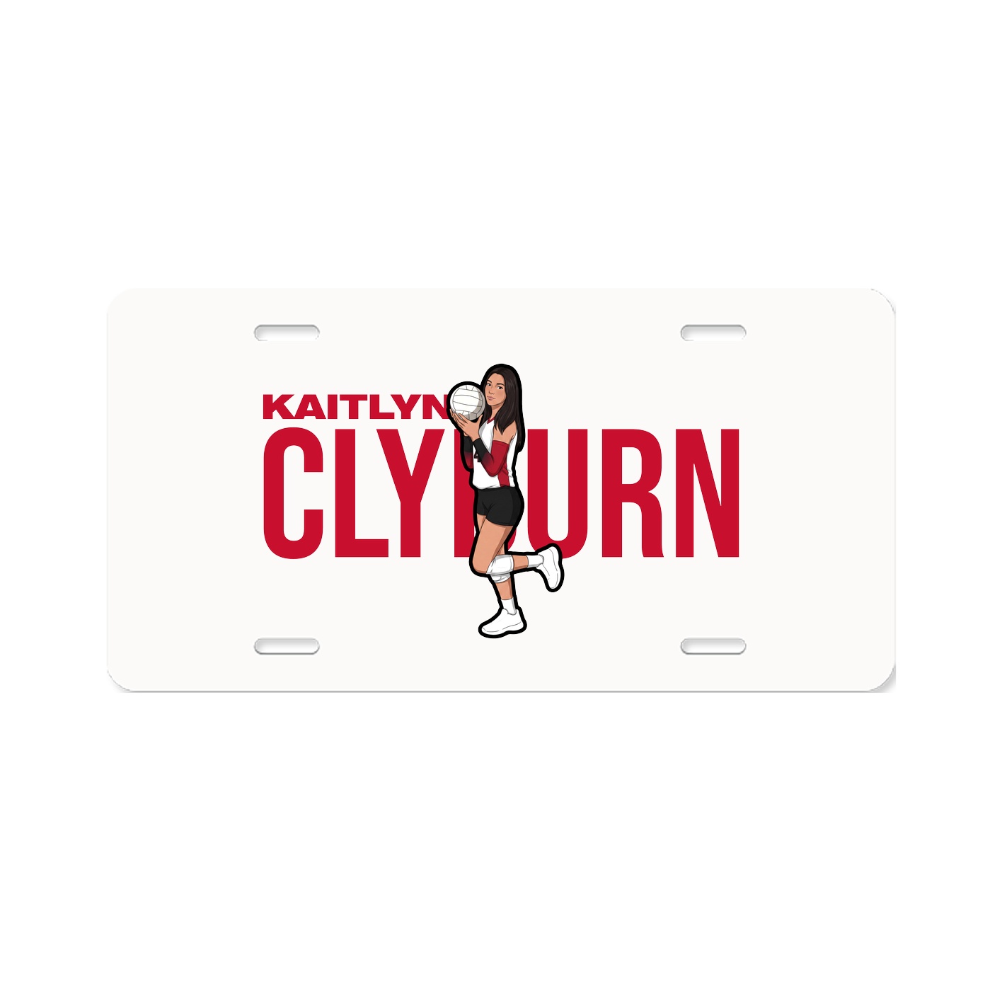 License Plate — Player Name in Classic