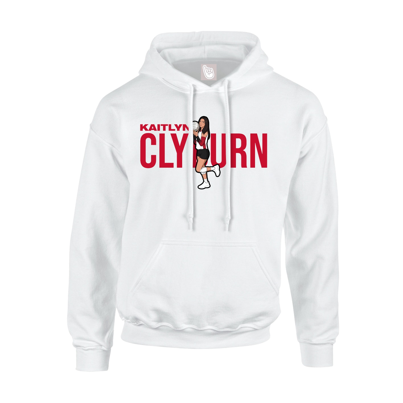 Hoodie — Player Name in White