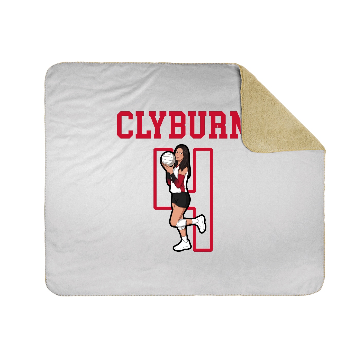 Throw Blanket — Shirsey in White