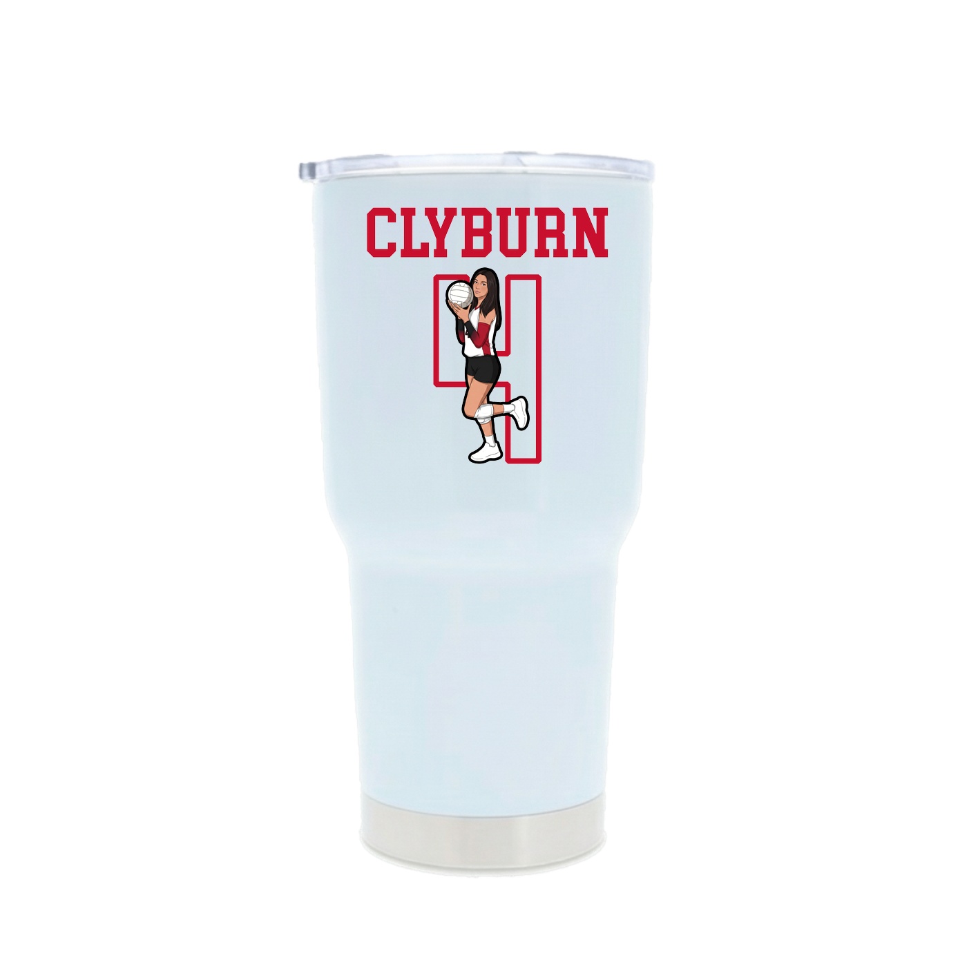 30oz Stainless Steel Tumbler — Shirsey in White