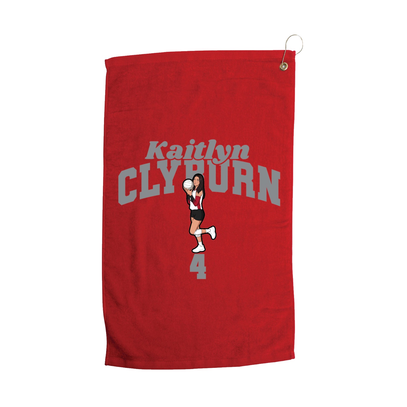 Golf Towel — Signature Arch in Red