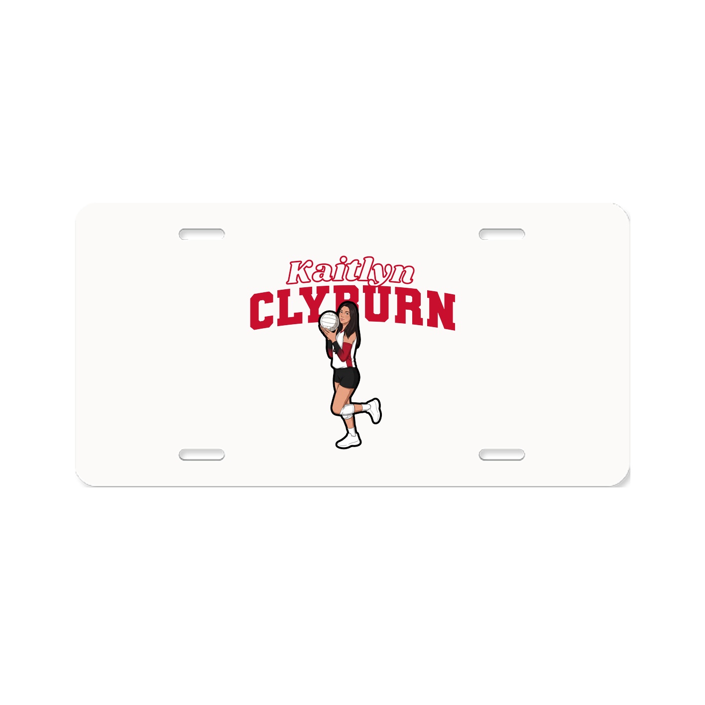 License Plate — Name Arch in Classic