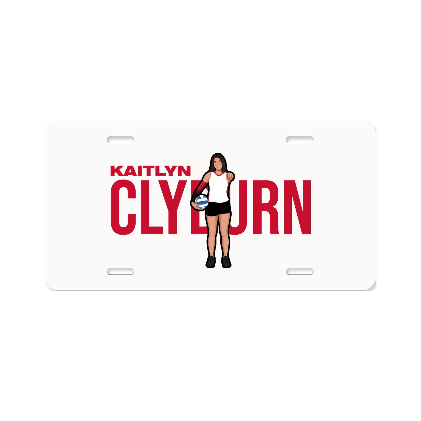 License Plate — Player Name in Classic