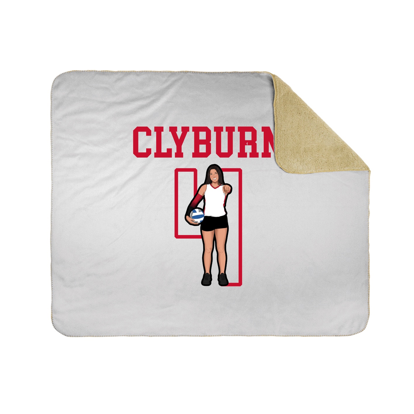 Throw Blanket — Shirsey in White