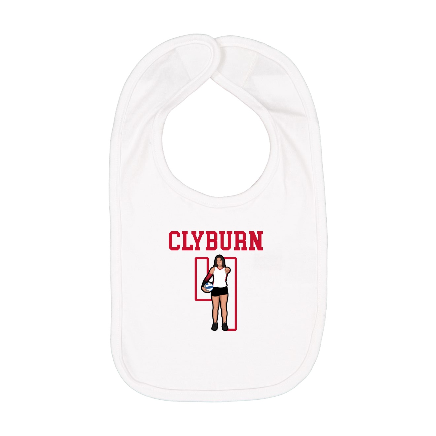 Infant Bib — Shirsey in White