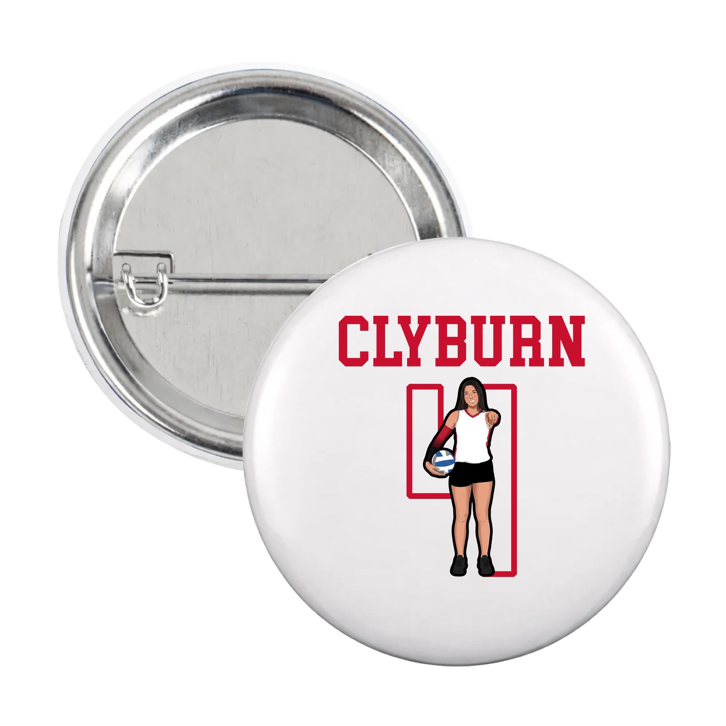 Game Day Button — Shirsey in White