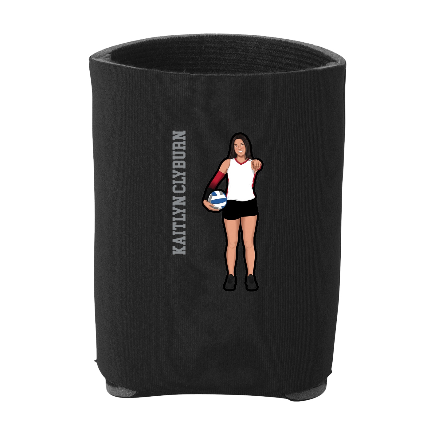 Can Holder — Name Vertical in Black