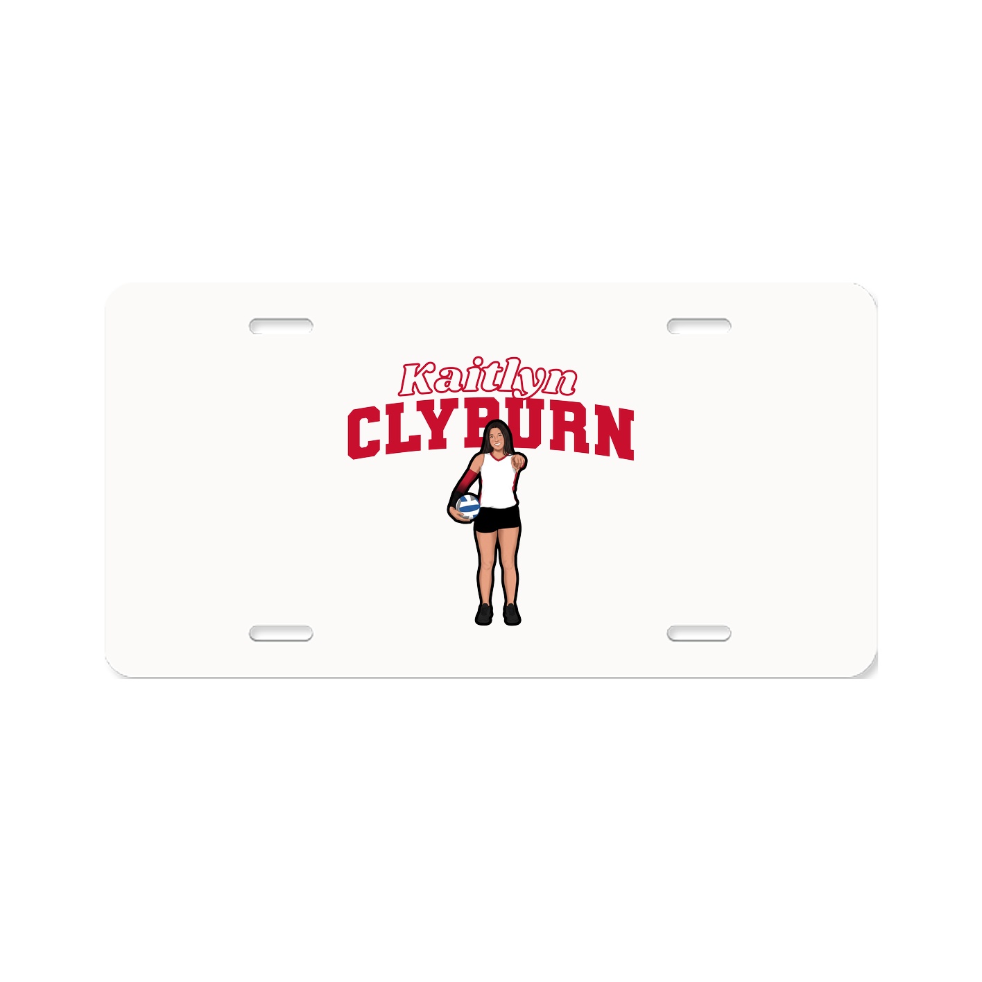 License Plate — Name Arch in Classic