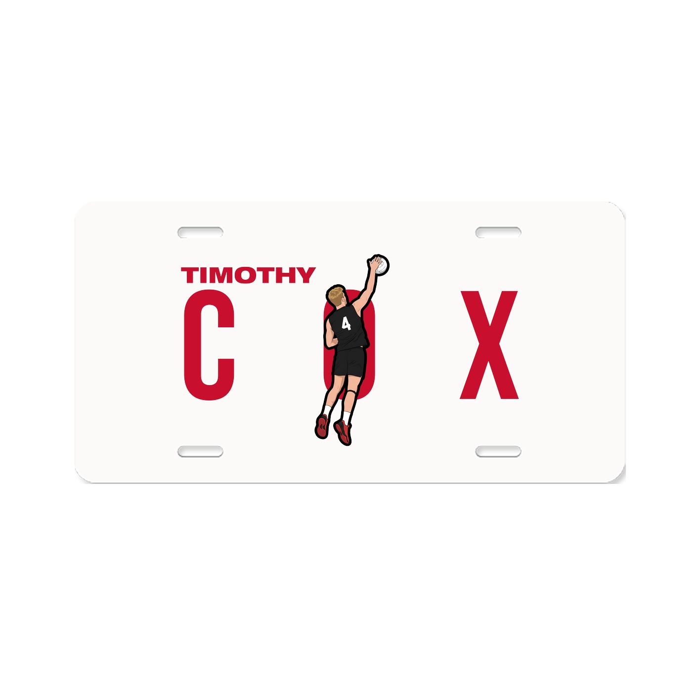 License Plate — Player Name in Classic