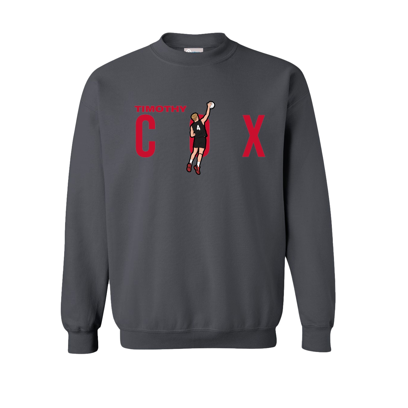 Fleece Crew — Player Name in Grey