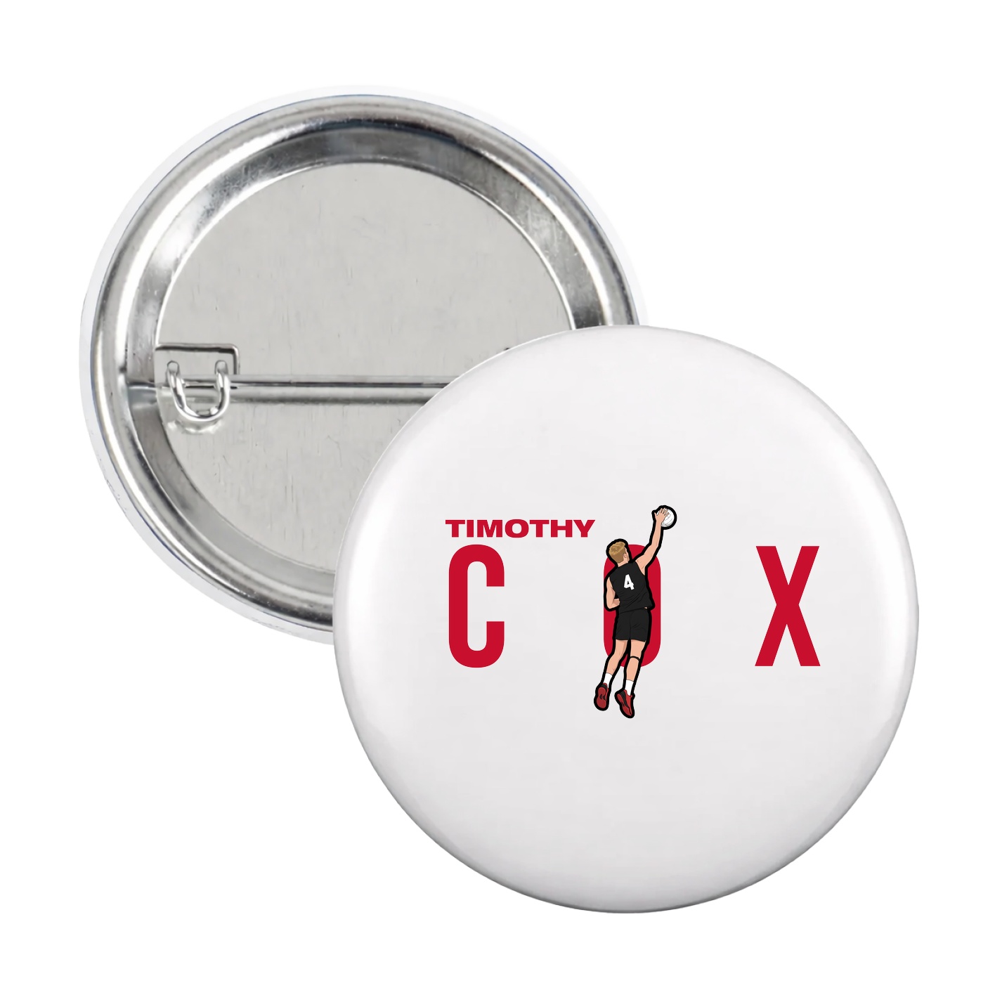 Game Day Button — Player Name in White