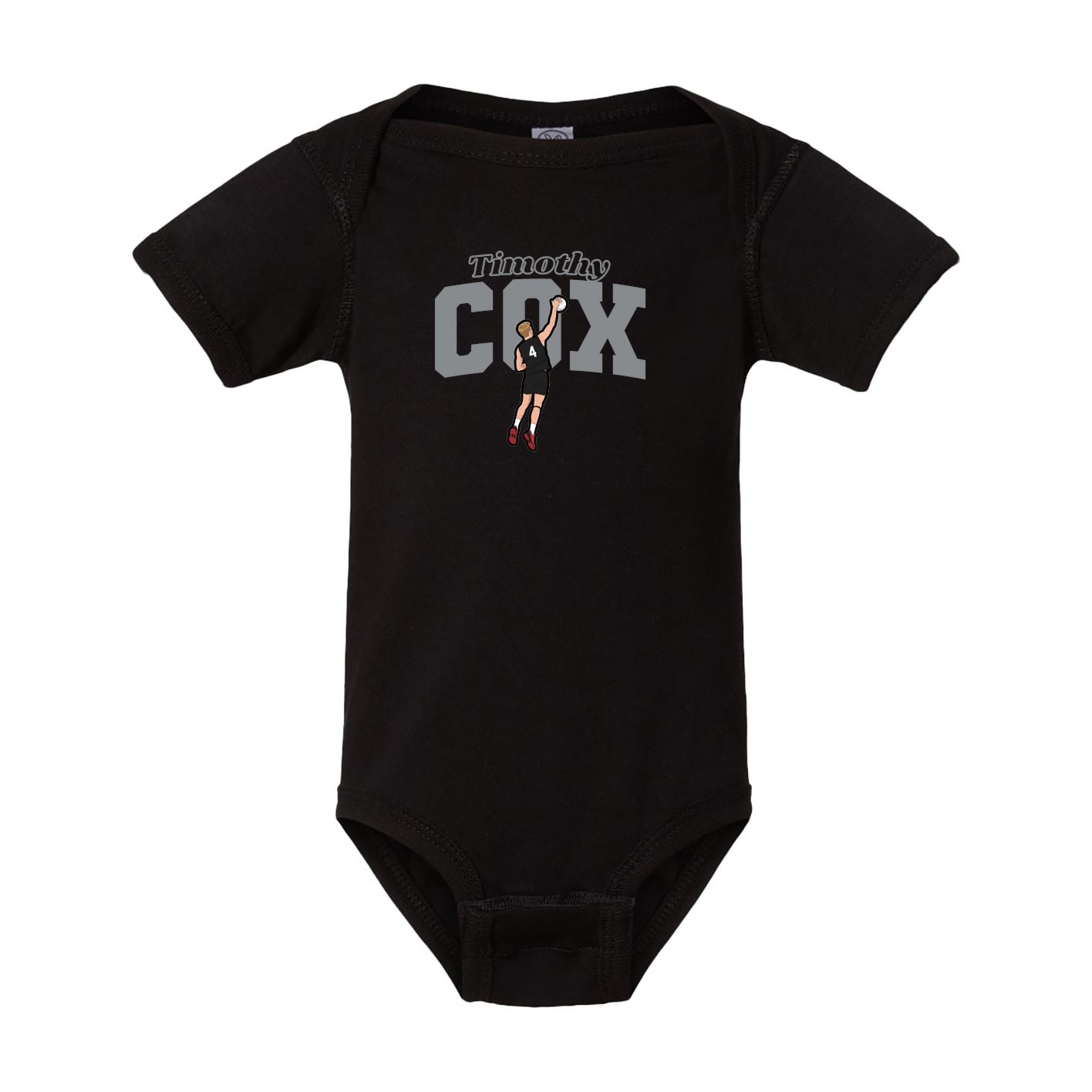 Baby Onesie — Name Arch in Black