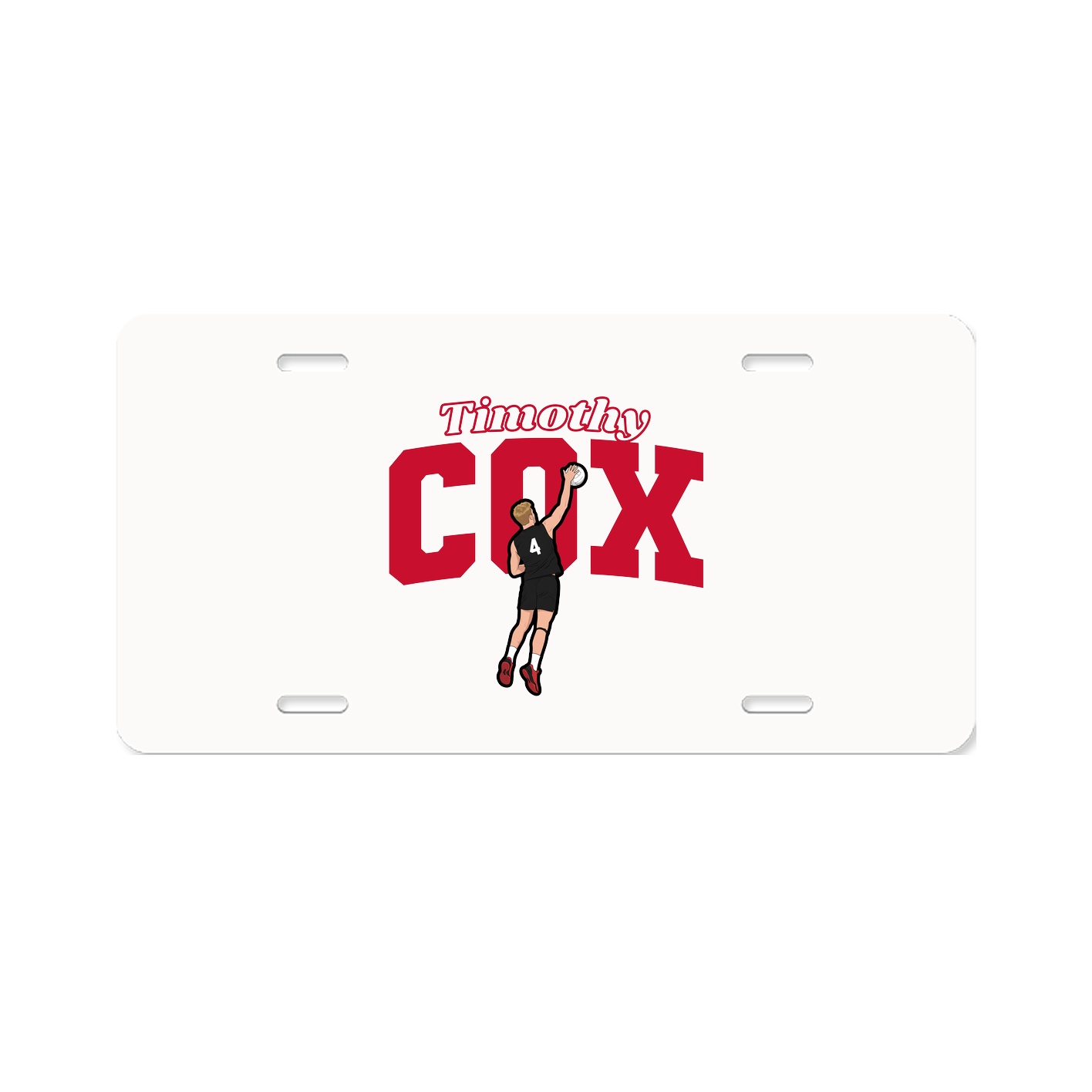 License Plate — Name Arch in Classic