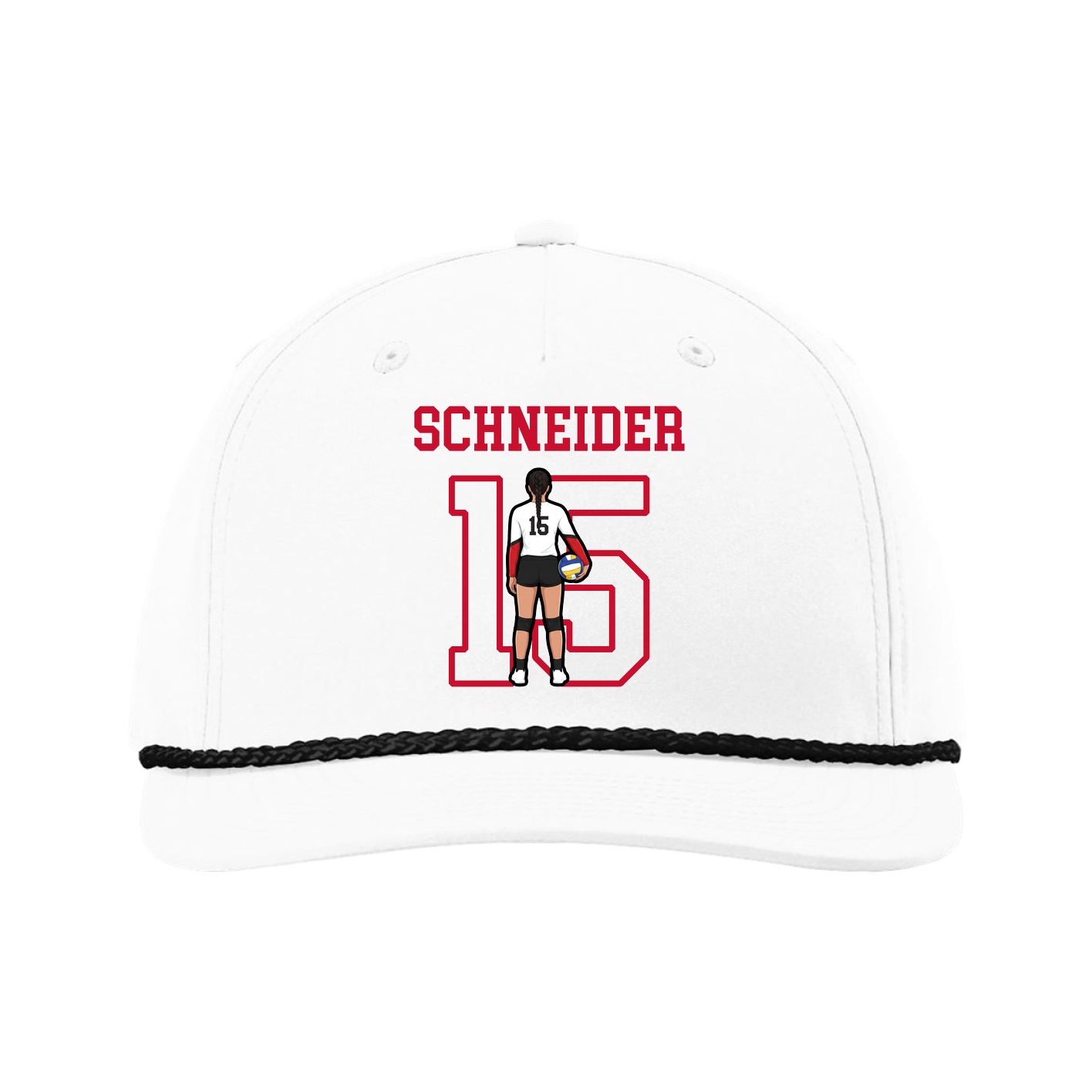 Five-Panel Classic Rope Cap — Shirsey in White