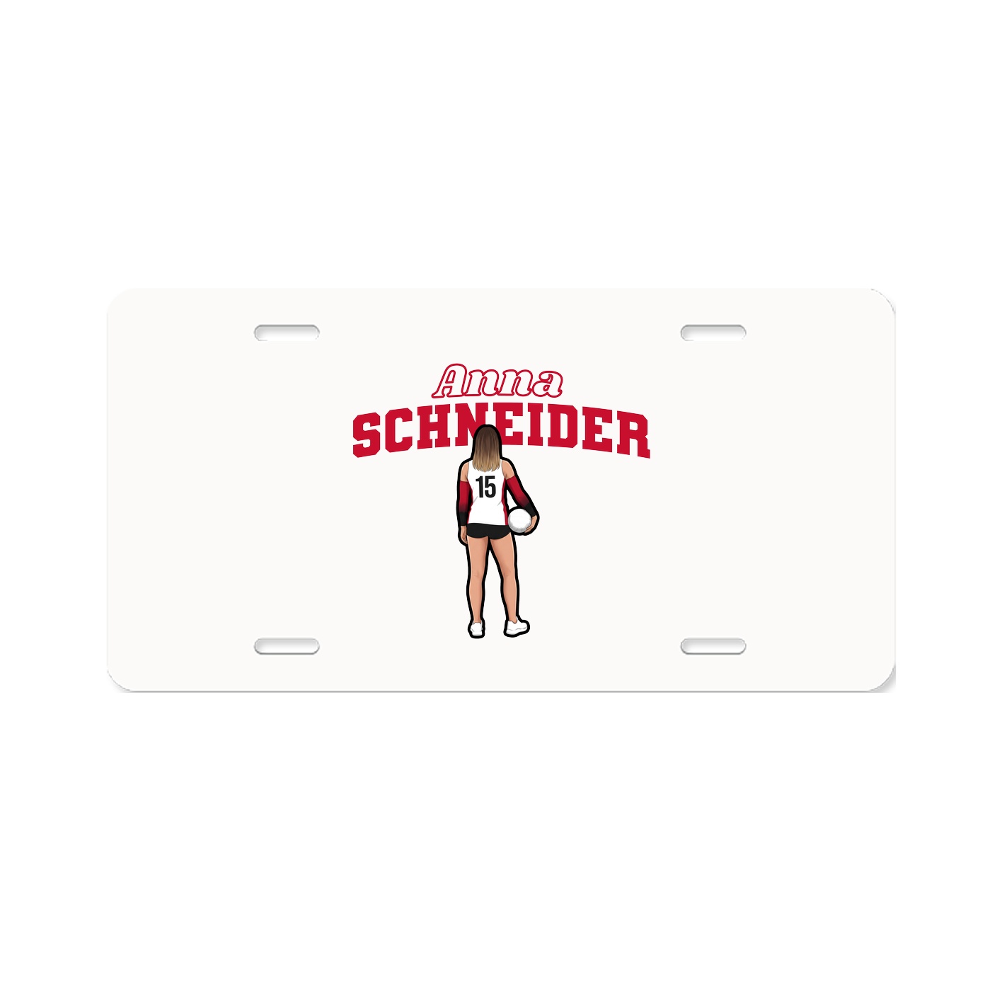 License Plate — Name Arch in Classic
