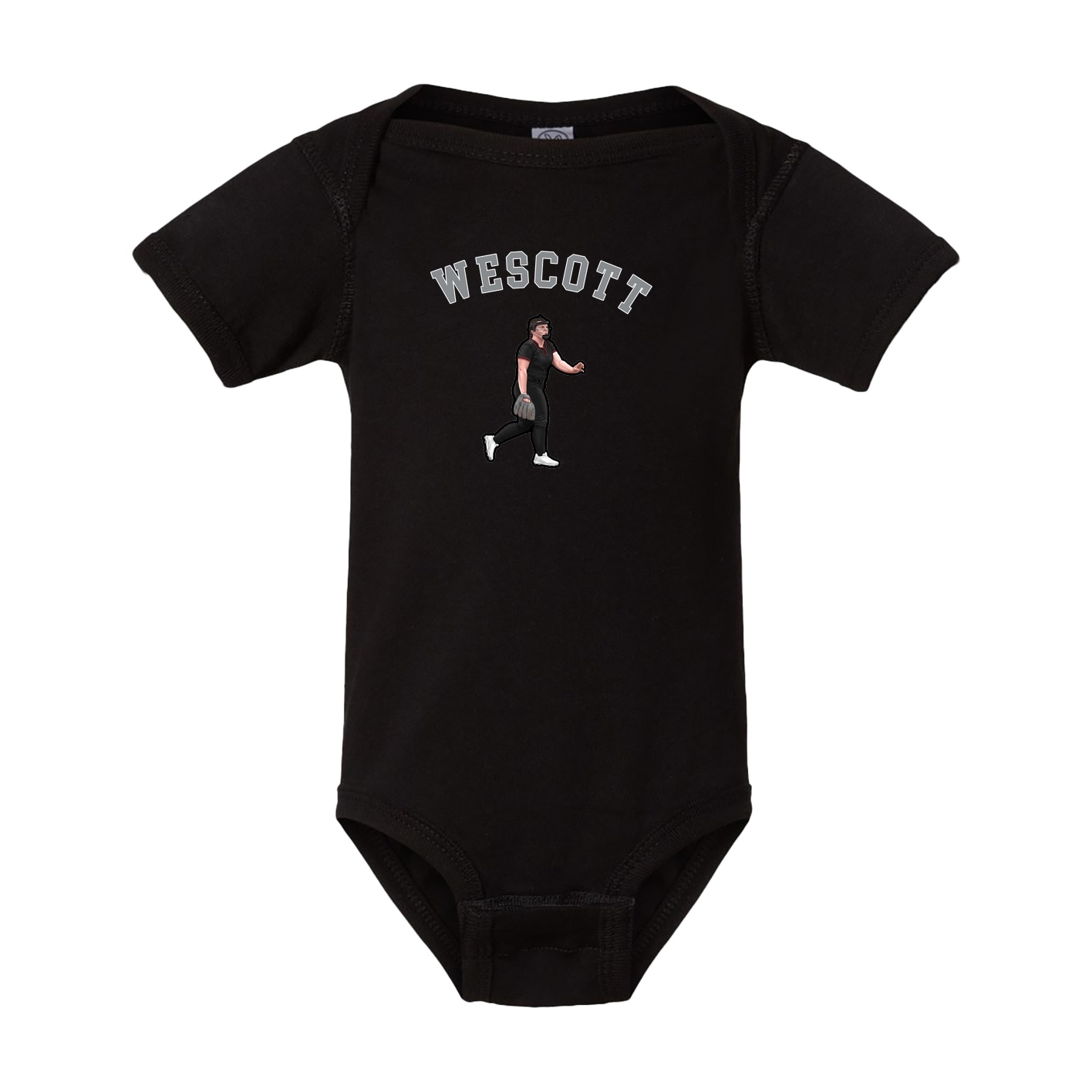 Baby Onesie — Shirsey Arch in Black
