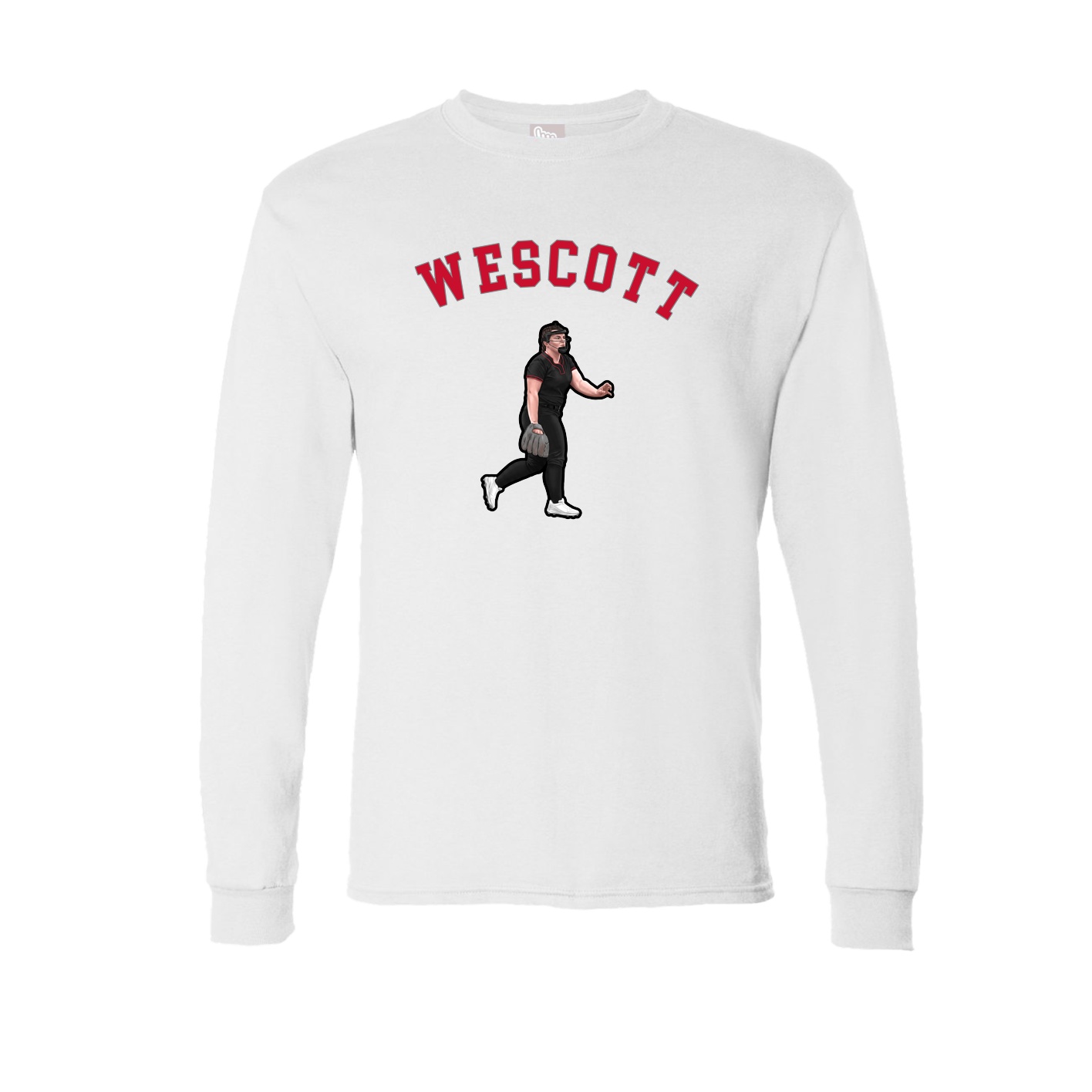Long Sleeve Tee — Shirsey Arch in White